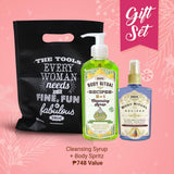 - Cleansing Syrup Honey Dew Melon + Body Spritz Passion Fruit Parfait Gift Set
