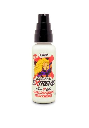 A HAIR HEROES haircare product for blonde hair, the "EXTREME Curl Defining Hair Crème".