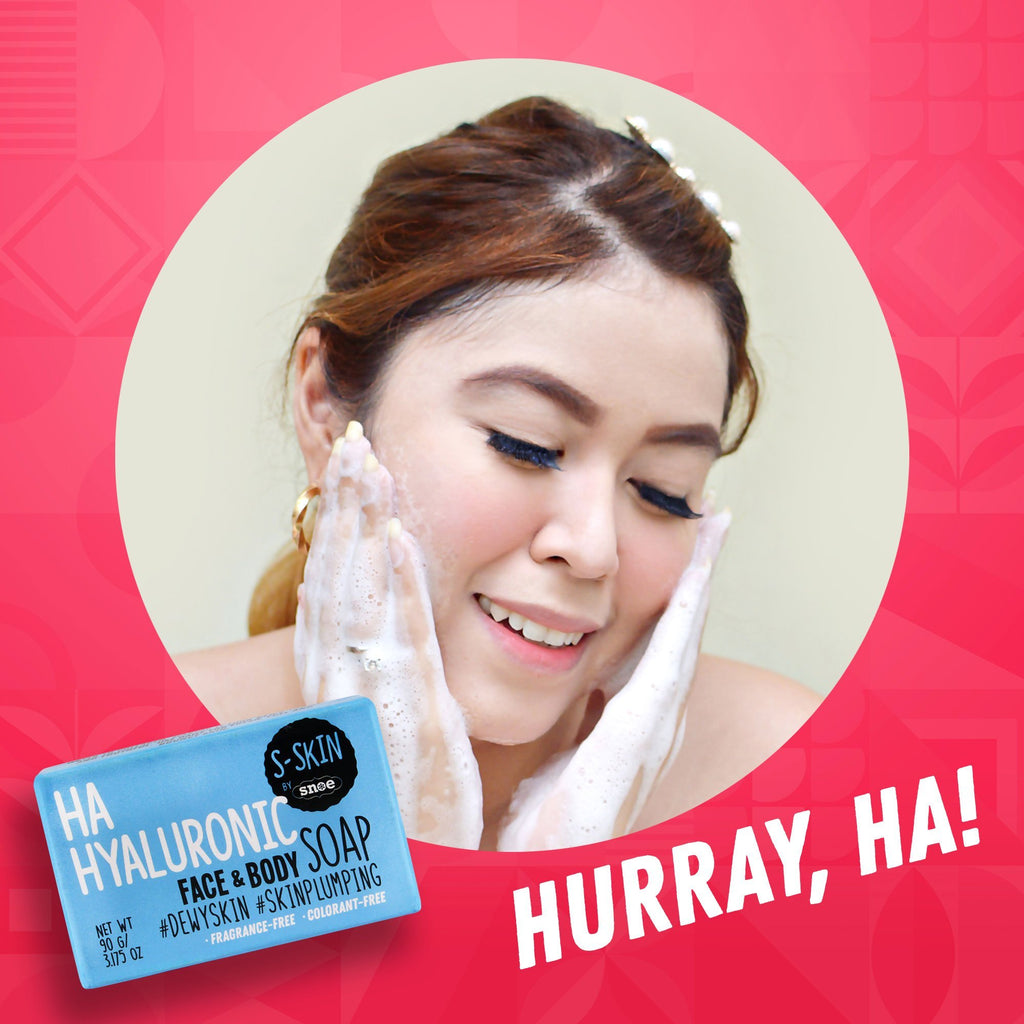 Hurray for the  HA Hyaluronic Face and Body Soap by S-SKIN by Snoe! #dewyskin #skinplumping