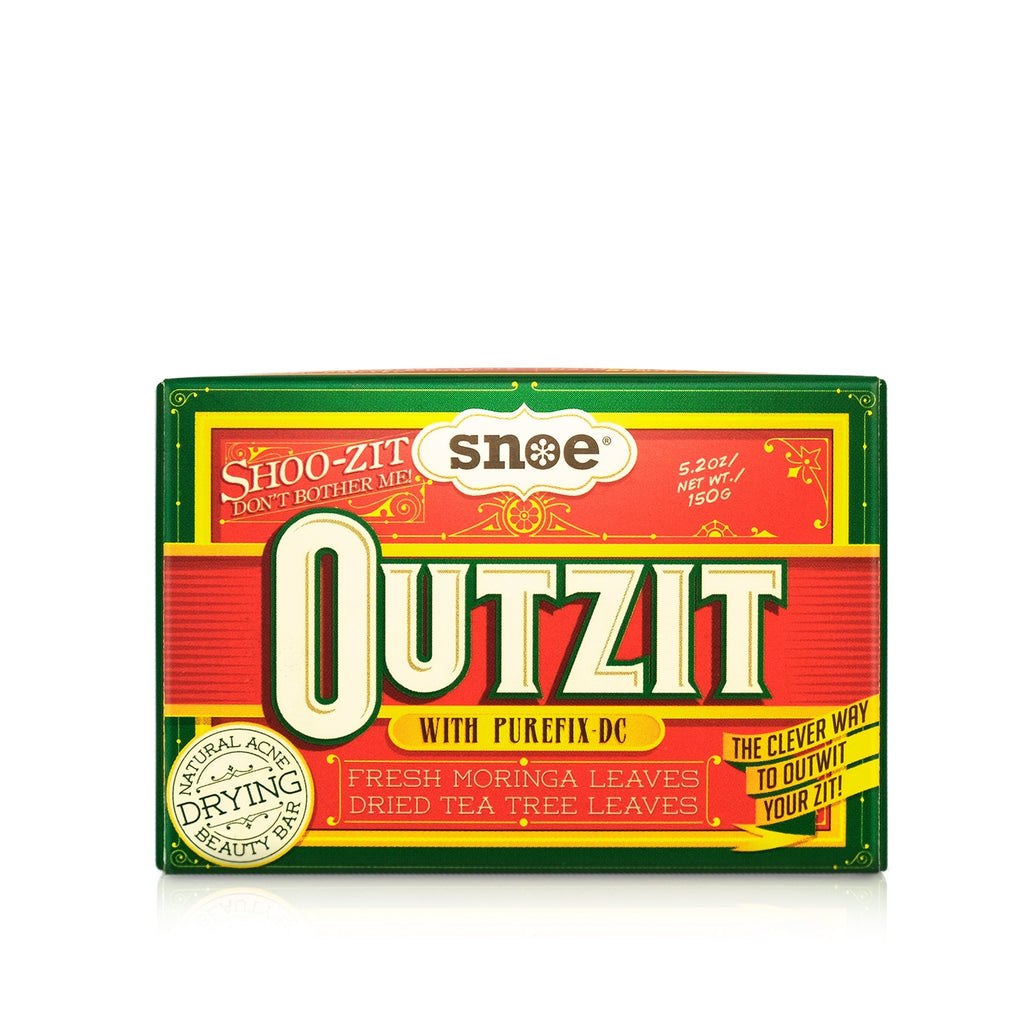 A box of SHOO-ZIT DON'T BOTHER ME's Outzit Natural Acne Drying Beauty Soap.