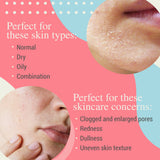A poster showcasing the various skin care options, including cleansers and MORE AWESOME PORESOME Snoe Beauty More Awesome Pore Minimizing Power Cleanser.